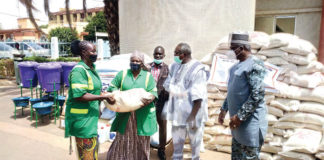 Lutte contre le COVID-19 : La Brigade verte reçoit des vivres et du matériel de protection