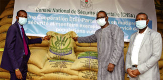 Conseil national de sécurité alimentaire : 10 000 tonnes de céréales offertes aux personnes vulnérables