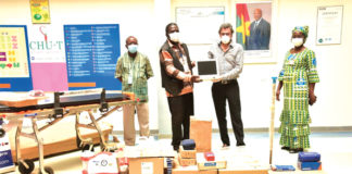 Prise en charge des malades du COVID-19 : DIACFA offre du matériel médical à l’hôpital de Tengandogo