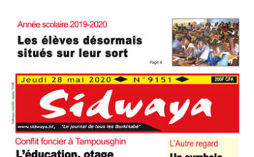 Une sidwaya du 28 05 2020