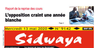 Une du 13-05-2020