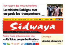 Une du 15-05-2020