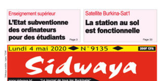 Une Sidwaya du 04 05 2020