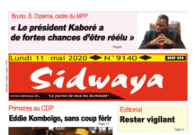 Une Sidwaya du 11 mai 2020