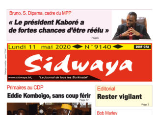 Une Sidwaya du 11 mai 2020