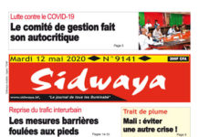 Une Sidwaya du 12 05 2020
