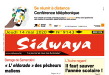 Une Sidwaya du 14 mai 2020