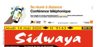 Une Sidwaya du 14 mai 2020