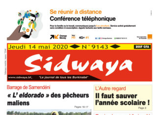 Une Sidwaya du 14 mai 2020