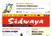 Une Sidwaya du 18 05 2020