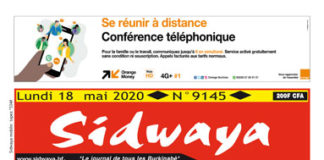 Une Sidwaya du 18 05 2020