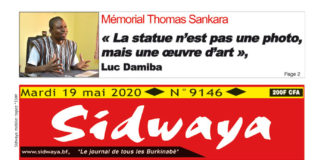 Une Sidwaya du 19 mai 2020