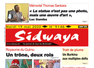 Une Sidwaya du 19 mai 2020