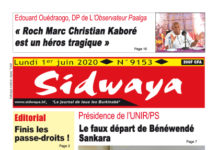 Une du 01-06-2020