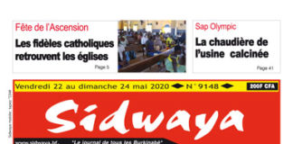 Une sidwaya du 22 05 2020