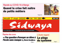 Une sidwaya du 07 05 2020