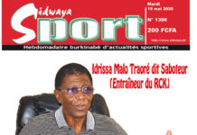 Une Sidwaya Sport du 19 mai 2020