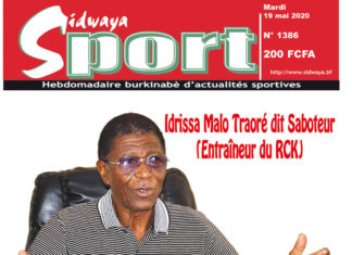 Une Sidwaya Sport du 19 mai 2020