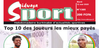 Une Sidwaya Sport du 12 mai 2020