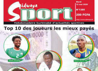 Une Sidwaya Sport du 12 mai 2020