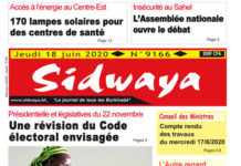Une Sidwaya du 18 06 2020