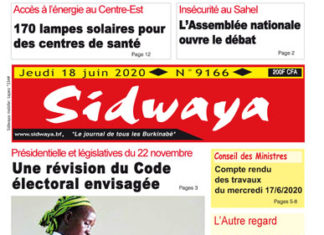 Une Sidwaya du 18 06 2020