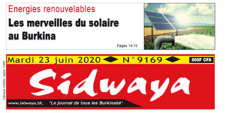 Une Sidwaya du 23 06 2020
