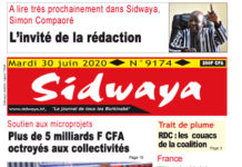 Une du 30-06-2020
