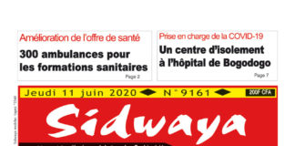 Une Sidwaya du 11 juin 2020