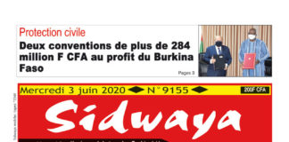 Une Sidwaya du 03 juin 2020