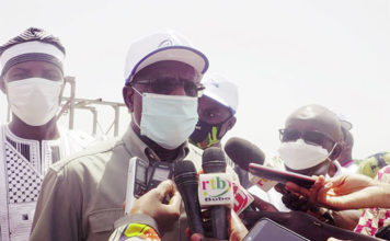 Réhabilitation du barrage de Moussodougou : Le ministre Ambroise Ouédraogo s’assure de la qualité des travaux