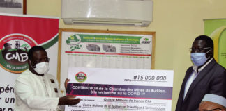 COVID-19: la Chambre des mines apporte 15 millions F CFA