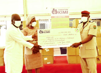 Lutte contre le terrorisme et la COVID-19 : La Fondation KIMI contribue pour 200 millions F CFA