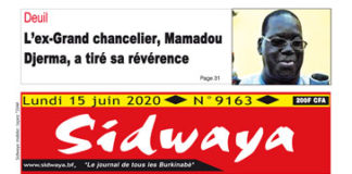 Une sidwaya du 15 06 2020