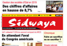 Une sidwaya du 26 06 2020