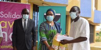 Lutte contre la COVID-19 : Bank of Africa fait don de vivres au ministère en charge de la femme.