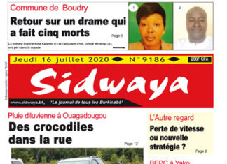 Une Sidwaya du 16 07 2020