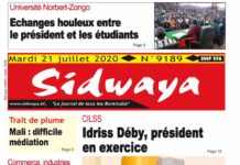 Une Sidwaya du 21-07-2020