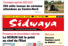 Une sidwaya du 22 07 2020