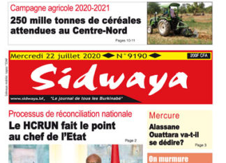 Une sidwaya du 22 07 2020