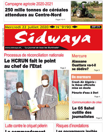 Une sidwaya du 22 07 2020