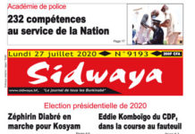 Une Sidwaya du 27 07 2020