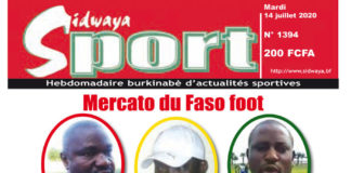 Une Sidwaya Sport du 14 juillet 2020