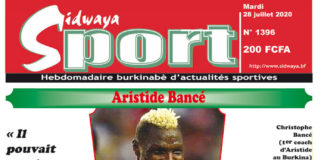 Une Sidwaya Sport du 28 juillet 2020