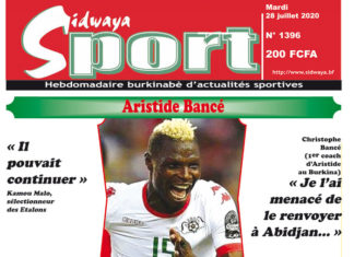 Une Sidwaya Sport du 28 juillet 2020