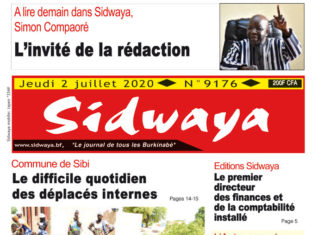 Une Sidwaya du jeudi 02 juillet 2020