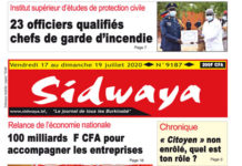 Une Sidwaya du 17 07 2020