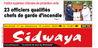 Une Sidwaya du 17 07 2020