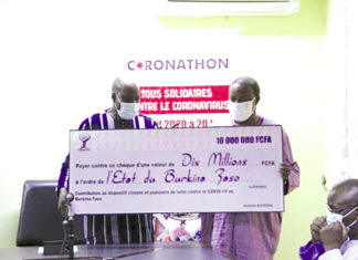 Coronathon : L’UEMOA et l’ONATEL offrent 20 millions F CFA