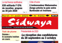 Une Sidwaya du 11 08 2020